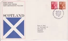 GB ROYAL MAIL FDC COVER 1976 SCOTLAND MACHIN DEFINITIVES EDINBURGH PMK 10P & 11P