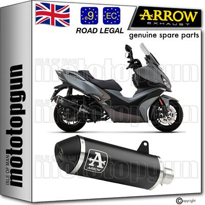 exhaust open black urban arrow for kymco xciting 400 i s 2021 21