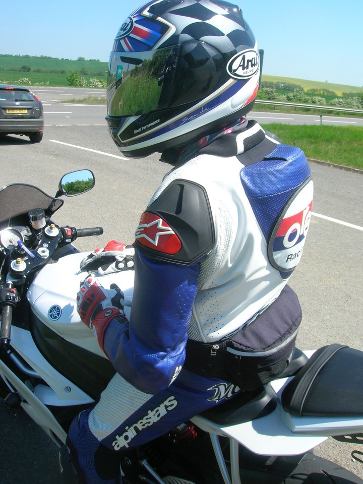 Alpinestars race leathers. Jeremy McWilliams BMW double r S100rr ...