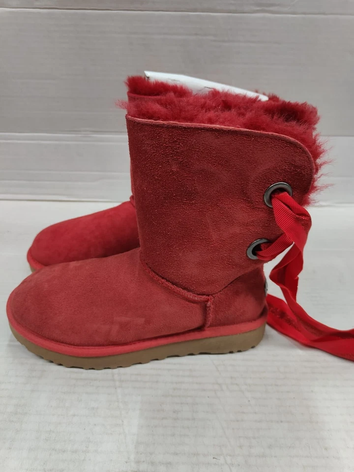 UGG Women's Customizable Bailey Bow Short Boot Size 5 | Fur-Lined Shoes Footwear - Image 3 of 4