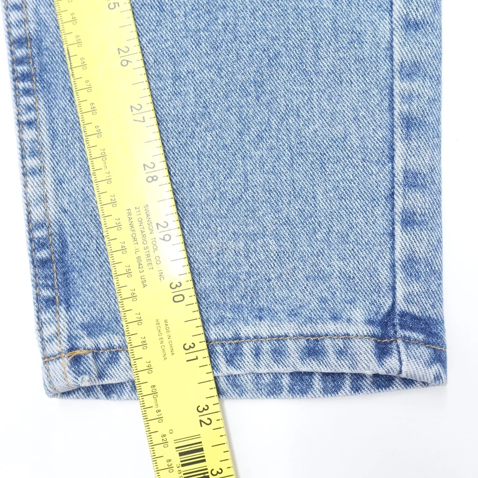 Pantalones de mezclilla para mujer Geoffrey Beene 6 X 31 azul algodón calce regular pierna ajustada Foto 2 de 4