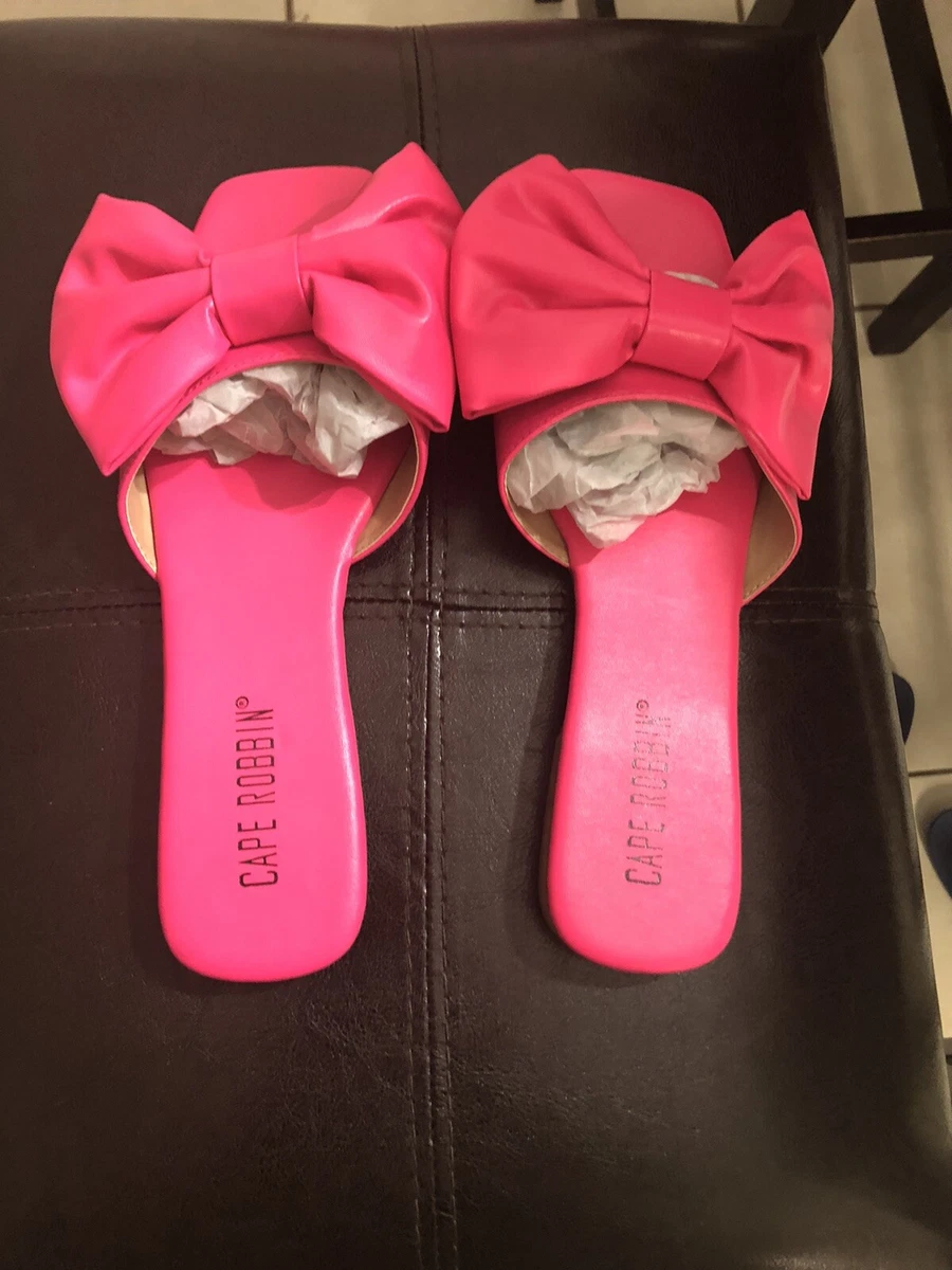 Large bow sandals clearance