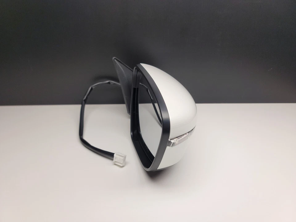 Зеркало заднего вида сбоку пассажира с электроприводом для 17-18 Nissan Rogue с подогревом сигнала COLOR QAB - Изображение 3 из 4