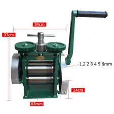 Manual Combination Rolling Mill Machine Jewelry Press Making (Flake+Round Wire)
