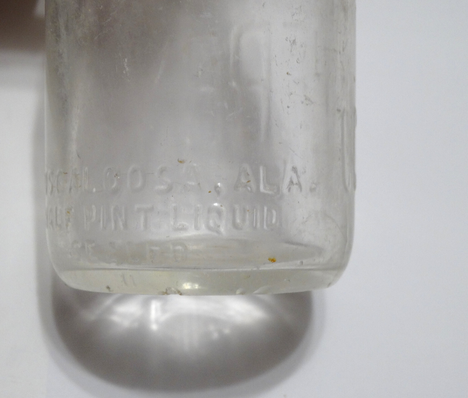 Tuscaloosa AL DAIRY Bottle PERRY Half Pint