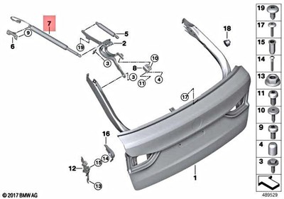 Genuine BMW G31 518d 520d 520dX 520i 525d Spindle Drive Tailgate