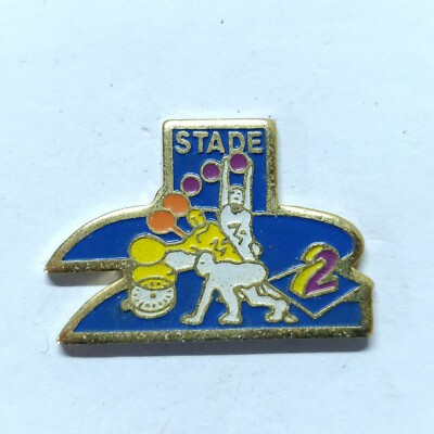 Anstecknadeln Anstecknadeln Badge Stade Course Tennis Basketball Sport A2 Antenne 2 Frankreich Paris B811