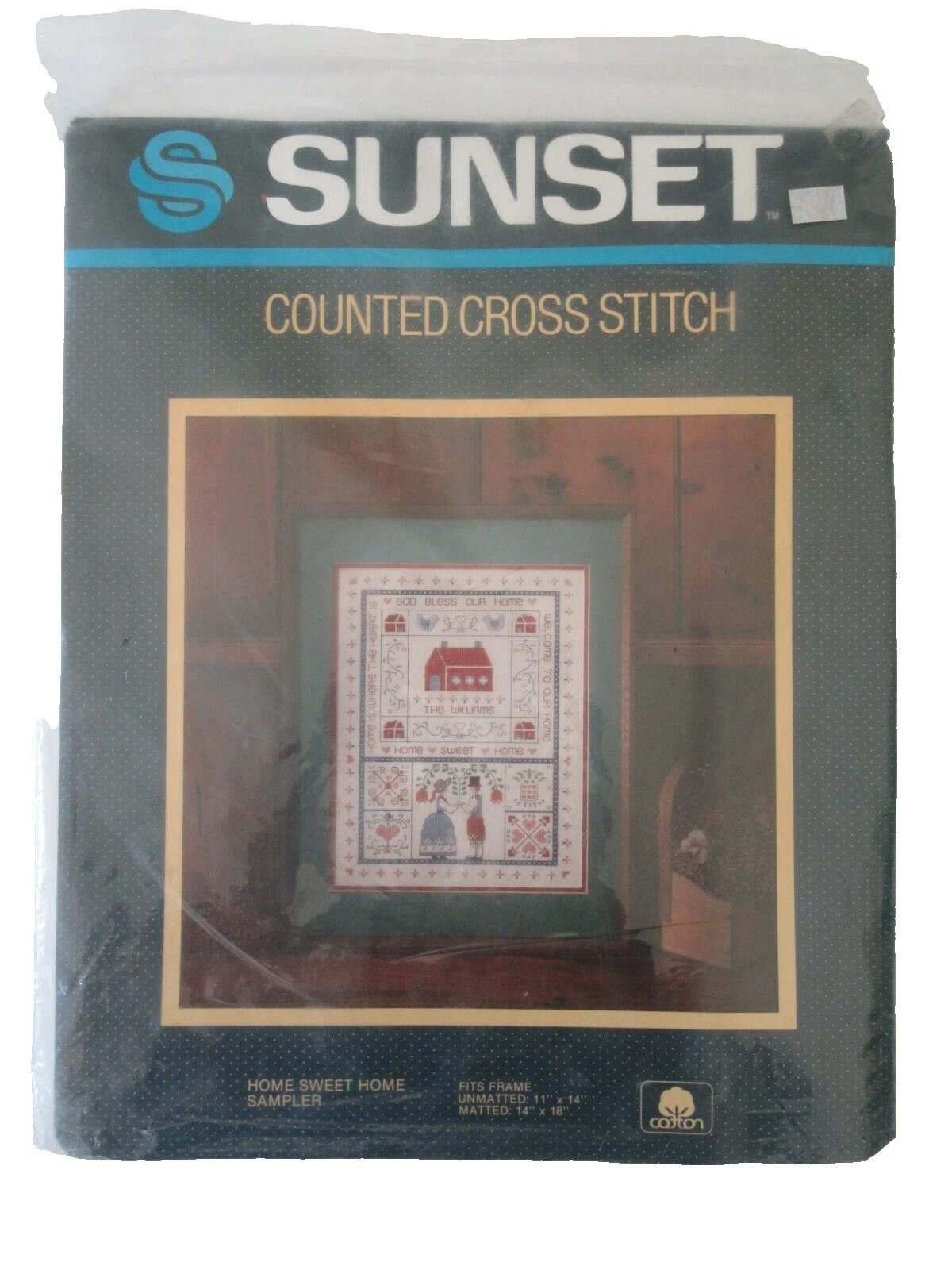 Sunset Stitchery Home & Garden Framed Picture Crewel Embroidery Kits
