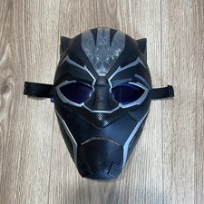 Marvel Black Panther Light Up Vibranium Power FX Mask Flip Down Lenses Halloween