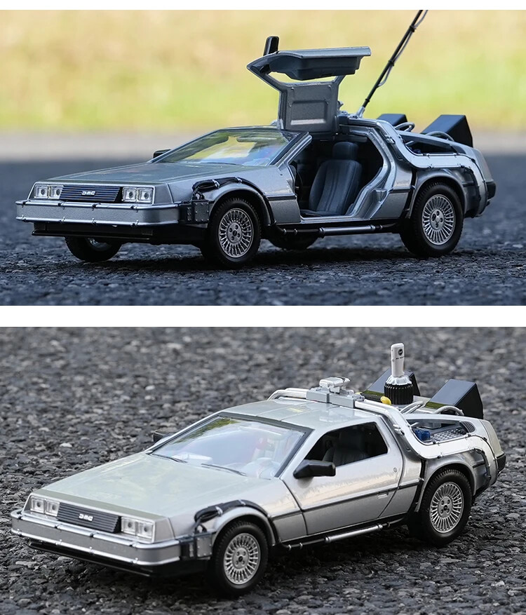 WELLY 1:24 Alloy Model Car DMC-12 delorean back to the