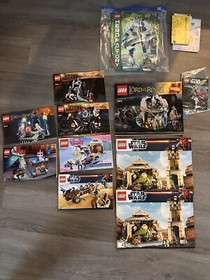 ⭐️ Lego Instruction Manuals Lot⭐️Vintage Rare Sets⭐️ Star Wars LOTR Bionicle +++