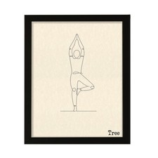 Tree, FRAMED Print Yoga Wall Art