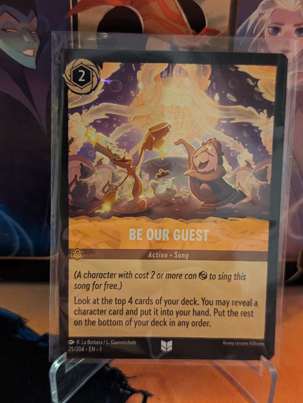 Disney Lorcana Be Our Guest 25/204 Uncommon NM TCG Amber