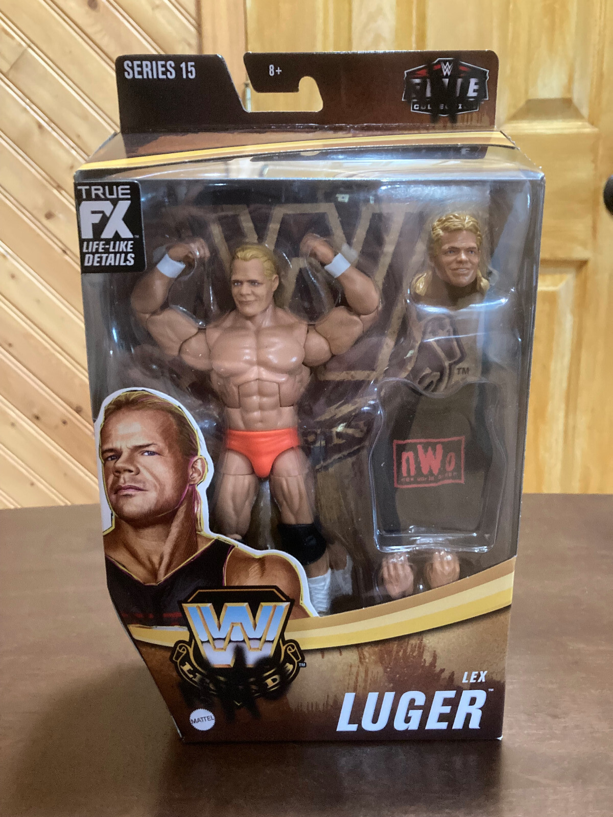 WWE Elite Legends - Series 15 - Lex Luger - NWO - Chase Orange Trunks - MIB