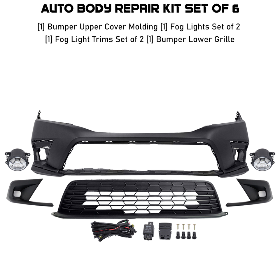 Front Bumper Cover & Bumper Grille & Fog Light For 20222023 Honda