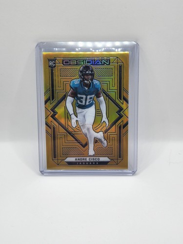 2021 Panini Obsidian Andre Cisco Gold Flood /10 Jaguars Jets - Picture 1 of 2