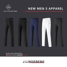 J.Lindeberg Men's Winter Fleece Golf Pants | Thermal Cold Weather Trousers