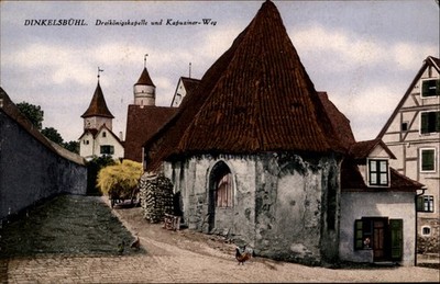 Dinkelsb�hl Drei K�nigskapelle Kapuziner Weg Germany vintage postcard s646