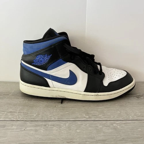 Nike Mens Air Jordan 1 554724-140 White Basketball Shoes Sneakers Size 12