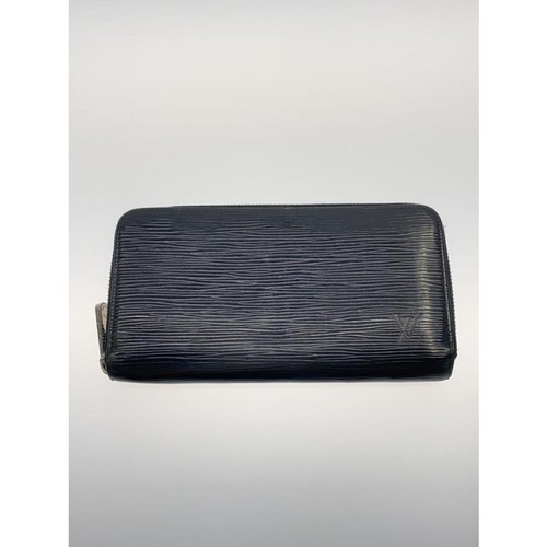Louis Vuitton Zippy Wallet Leather Black Women's Pre-owned From Japan