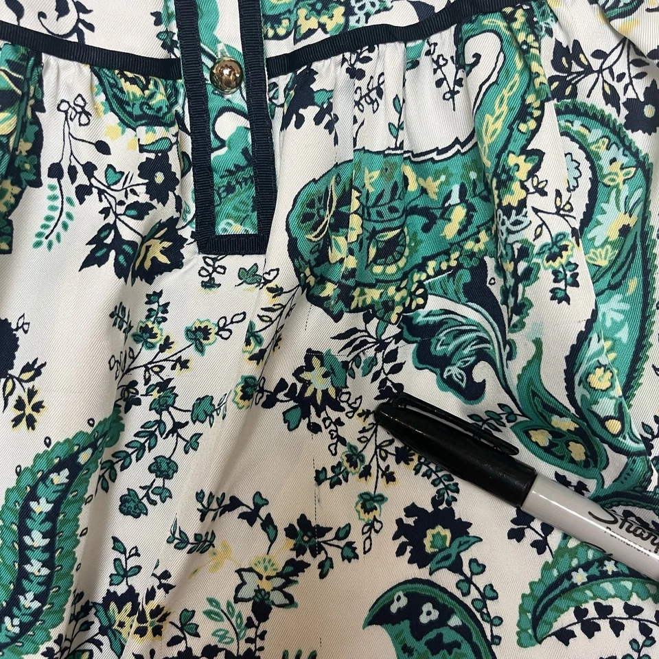 Janie and Jack 12-18 Months Baby Girl Green Floral Paisley Satin Dress - Image 4 of 4