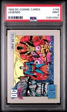 1992 DC COSMIC CARDS 148 LEGENDS PSA 9- SUPERMAN  DARKSEID