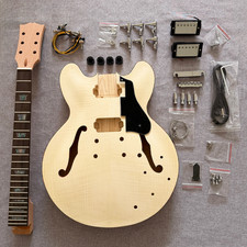 335 F Hollow Electric Guitar DIY Kit Flamed Maple Top Colorful Binding CR part