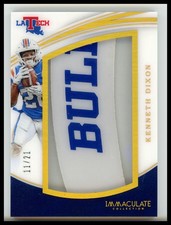 2016 Panini Immaculate Collegiate Kenneth Dixon Helmet Team Logos /21 LA Tech
