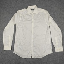 Michael Kors Dress Shirt Mens 16 34/35 White Regular Fit Non Iron Stretch