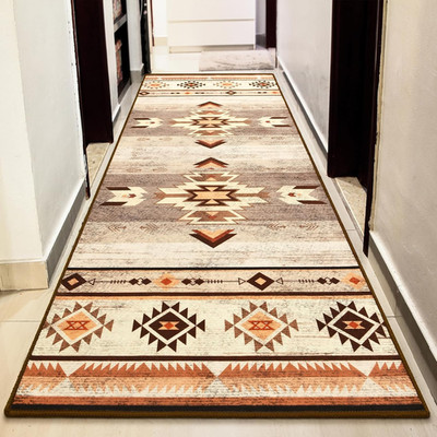 Western Hallway Runner Rug 2 X 6, Non-Slip Long Runners for Bedroom Kitchen Hall