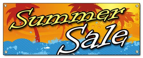 72" Summer Sale Banner Sign Clearance Signs