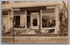 M. Miers Esperance NY Schoharie County RPPC Hardware Paints Store Front N3