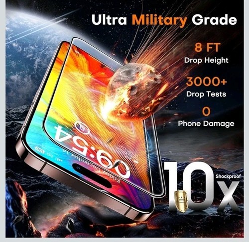 TOCOL iPhone 16 Pro Max Screen Protector 2 Pack | 9H Glass | UK Seller - Zdjęcie 3 z 9