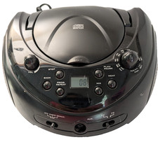 ONN Portable CD Boombox AM/FM Radio Compact Disc Digital Audio Player ONA16AA005