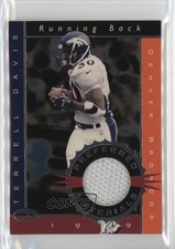 1999 Donruss Preferred QBC Preferred Materials 80/300 Terrell Davis #15 HOF