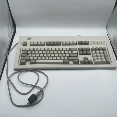 Vintage ibm model m wired keyboard pn 42h1292 w Adapter Tested Works Clicky Keys