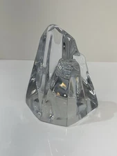 Vintage Daum France Crystal Glass IceBerg Mountain Signed