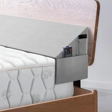 Bed Wedge Pillow for Headboard Gap, King Size (76"x10"x6") Bed Gap Filler Mat...