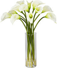 Mini Calla Lily Silk Flower Arrangement