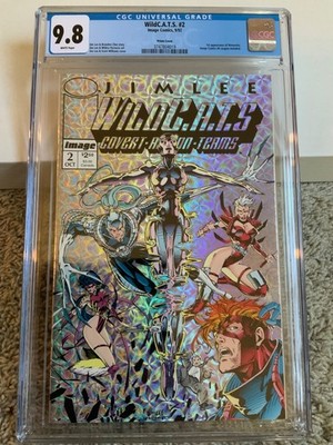 WILDCATS #2 CGC 9.8 1992 PRISM COVER 1st App WETWORKS JIM LEE