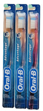  3 PACK Vintage 2002 Oral B Advantage Toothbrush Regular 40 SOFT