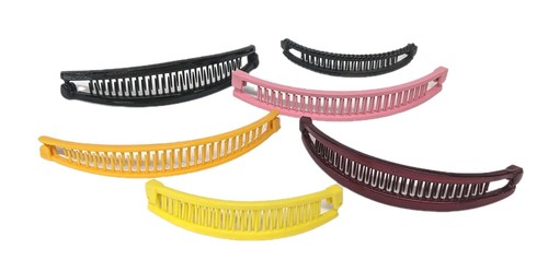 Vintage Banana Hair Clips Clincher Combs Assorted Colors And Sizes