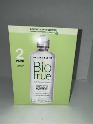 Biotrue Contact Lens Solution Multi-Purpose Case Included 2 Pack 10 OZ Each