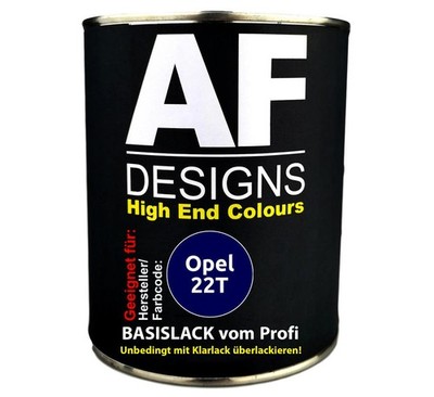 1L Autolack für Opel 22T Dark Ink Metallic Autolack Spritzfertig