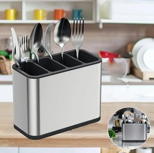 Kitchen Cutlery Organizer Box Storage Rack Spoon Holder Fork Chopsticks Drainer