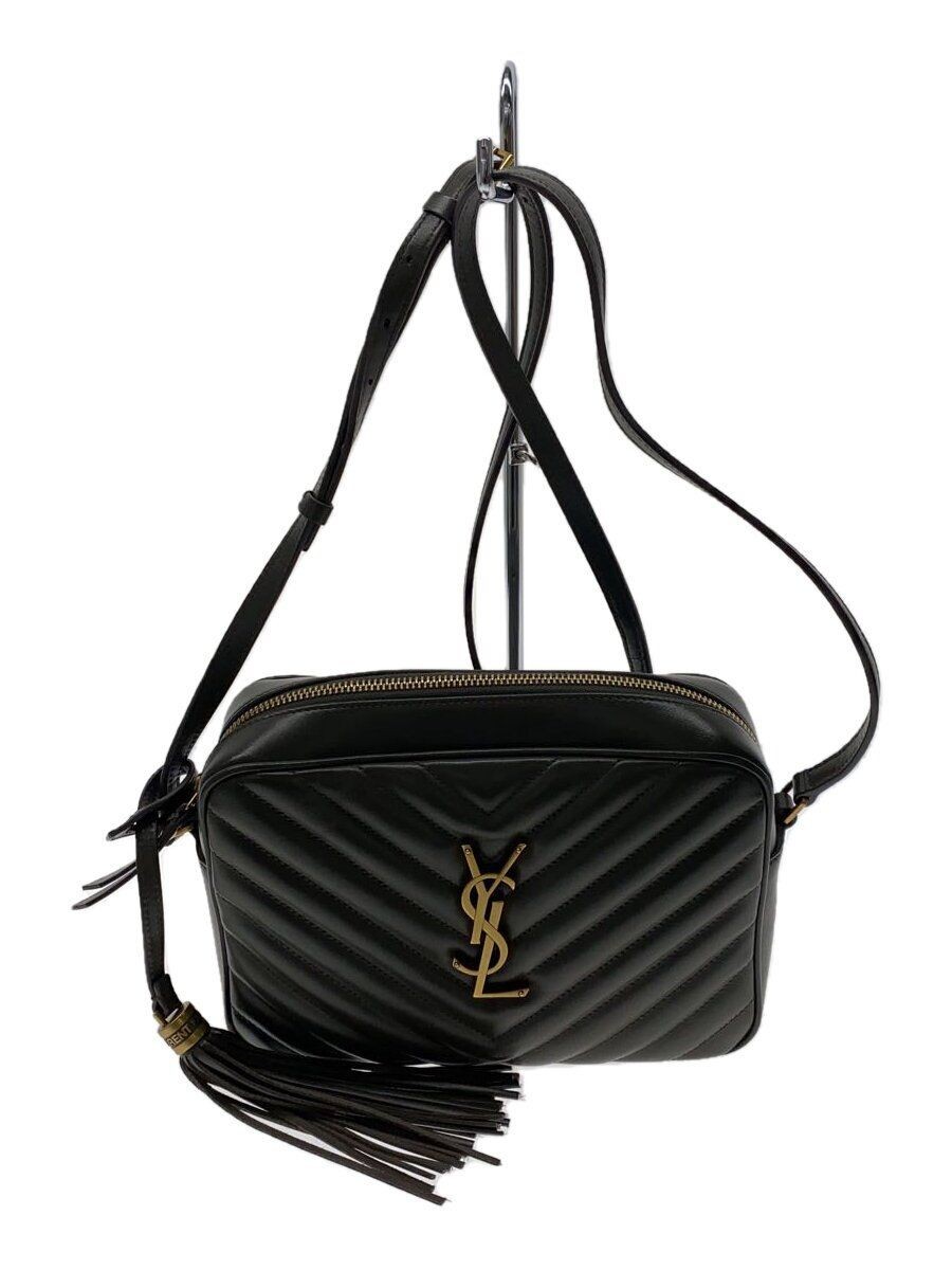 Borsa a tracolla SAINT LAURENT portaoggetti pelle grigio tinta unita 612544 usata