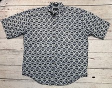 North 44 Degrees Button Down Shirt Men  s Sz XL Short Sleeve