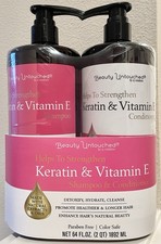 SJ Creations Beauty Untouched Keratin Vitamin E 32oz Shampoo Conditioner Set