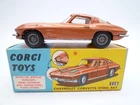 VINTAGE CORGI TOYS 310 CHEVROLET CORVETTE STINGRAY IN ORIGINAL BOX 1963 BRONZE