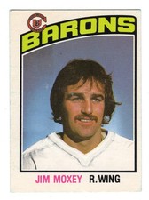 1976-77 OPC Jim Moxey Rookie Card #349 Cleveland Barons